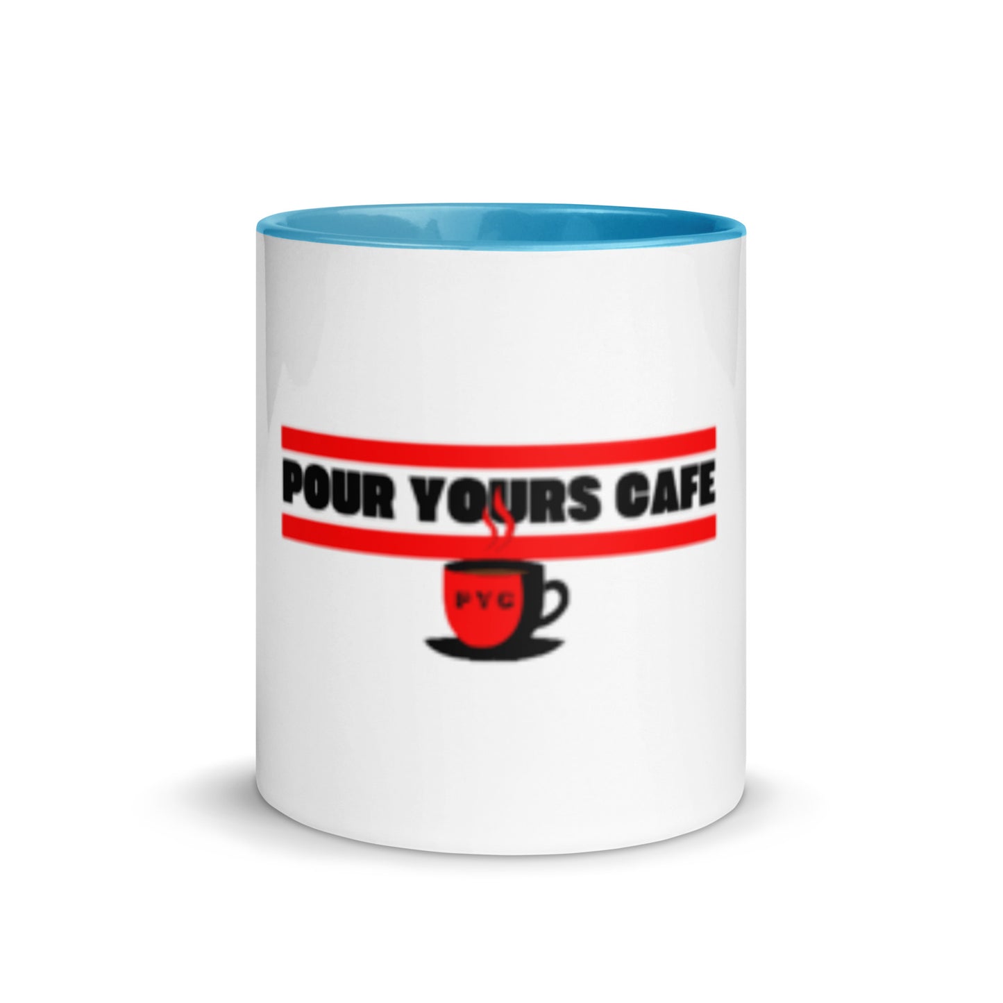 Pour Yours cafe Mug with Color Inside
