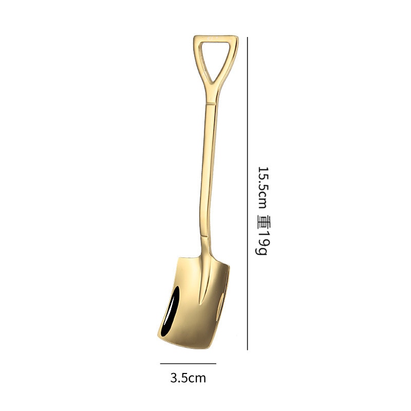Stainless Steel Coffee Tea Spoon Creative Retro Shovel Scoop