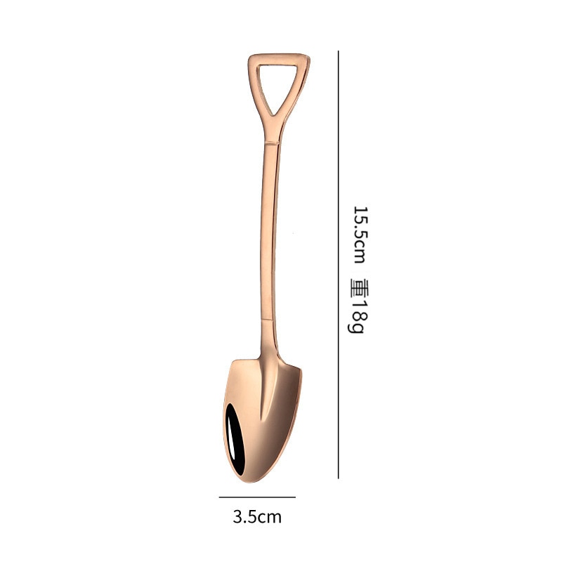Stainless Steel Coffee Tea Spoon Creative Retro Shovel Scoop