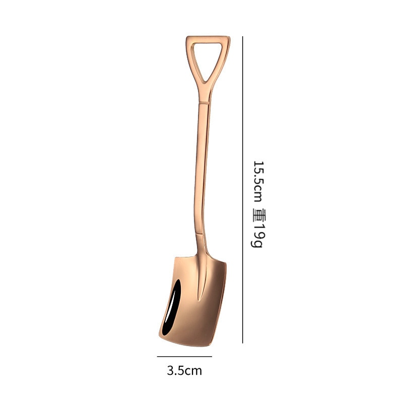 Stainless Steel Coffee Tea Spoon Creative Retro Shovel Scoop