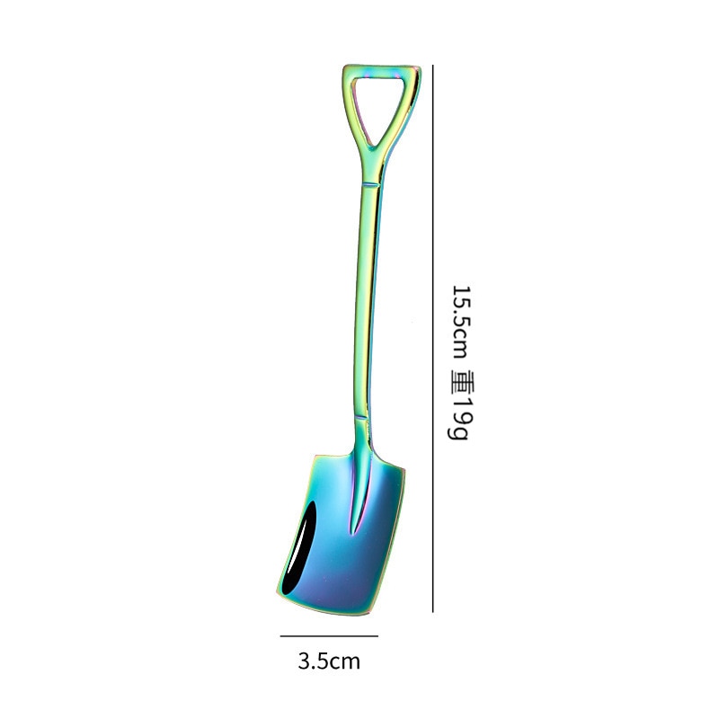 Stainless Steel Coffee Tea Spoon Creative Retro Shovel Scoop