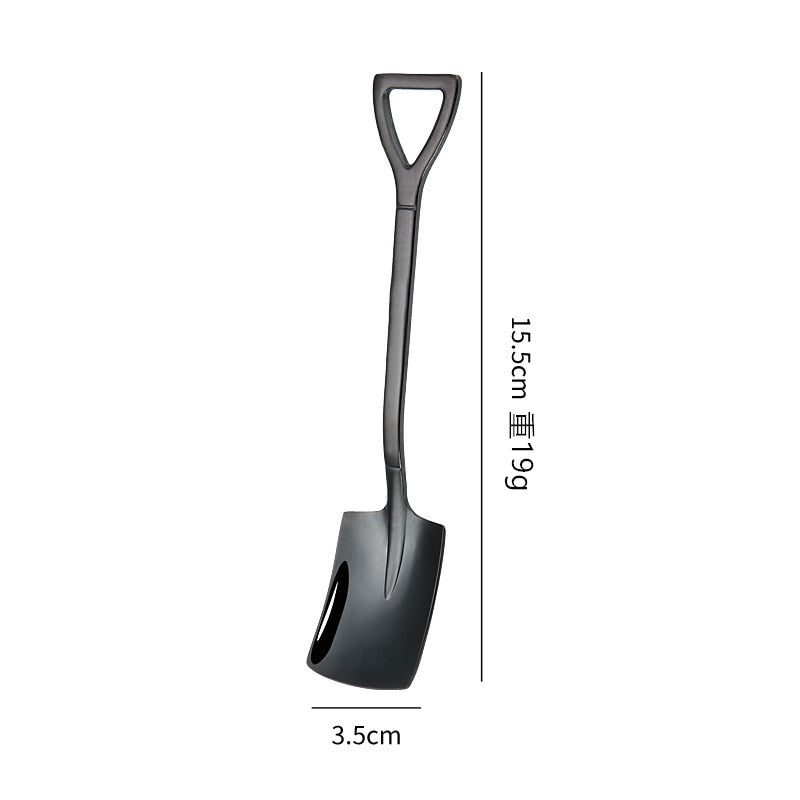 Stainless Steel Coffee Tea Spoon Creative Retro Shovel Scoop