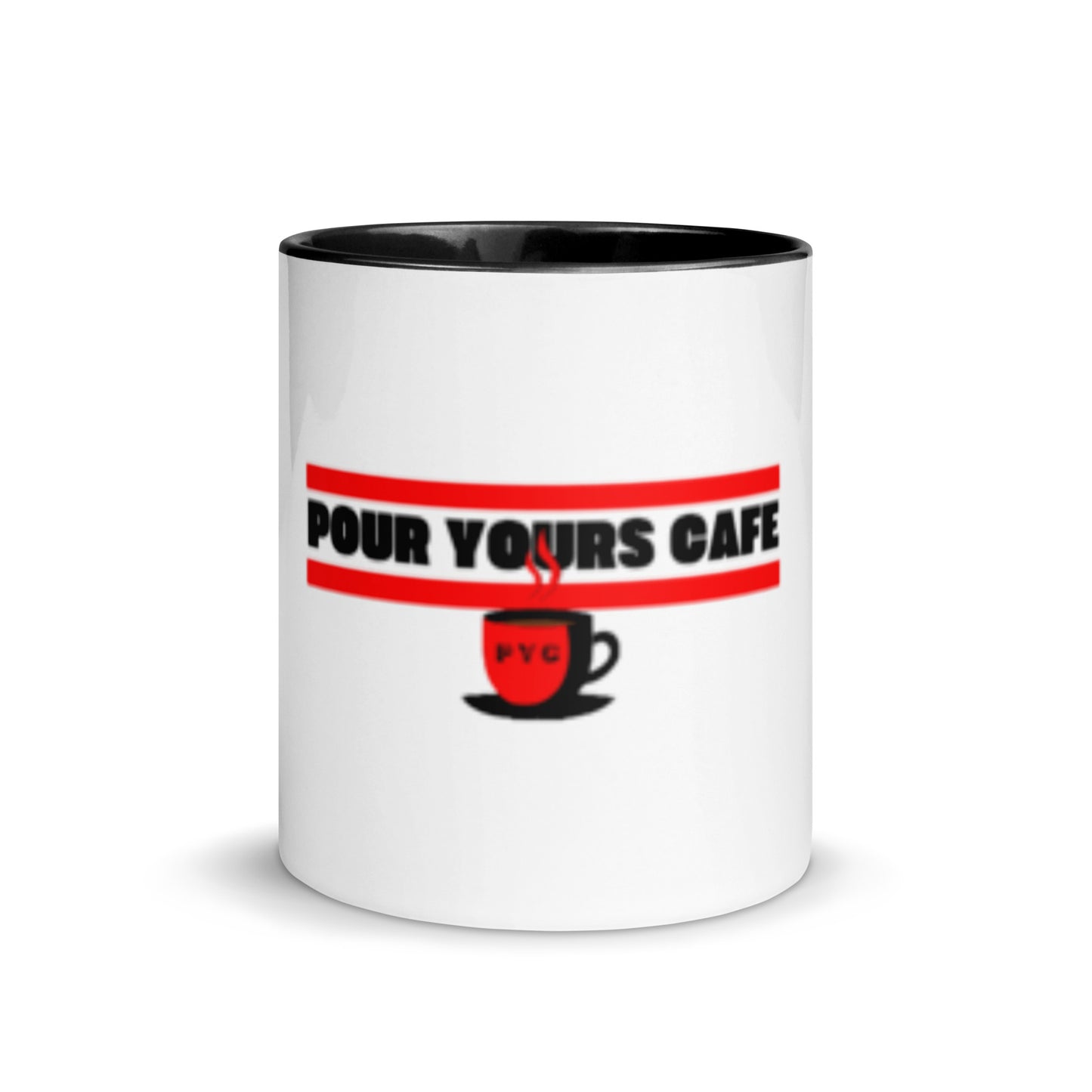 Pour Yours cafe Mug with Color Inside