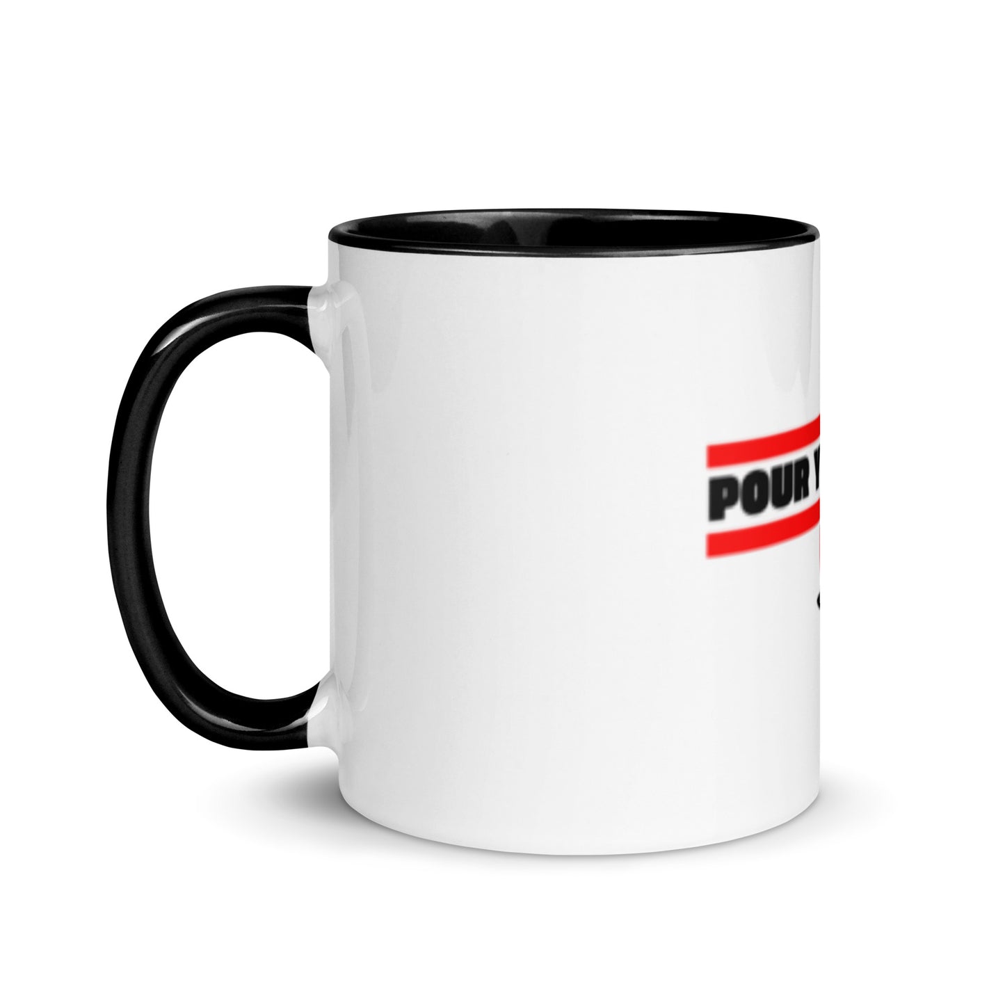 Pour Yours cafe Mug with Color Inside