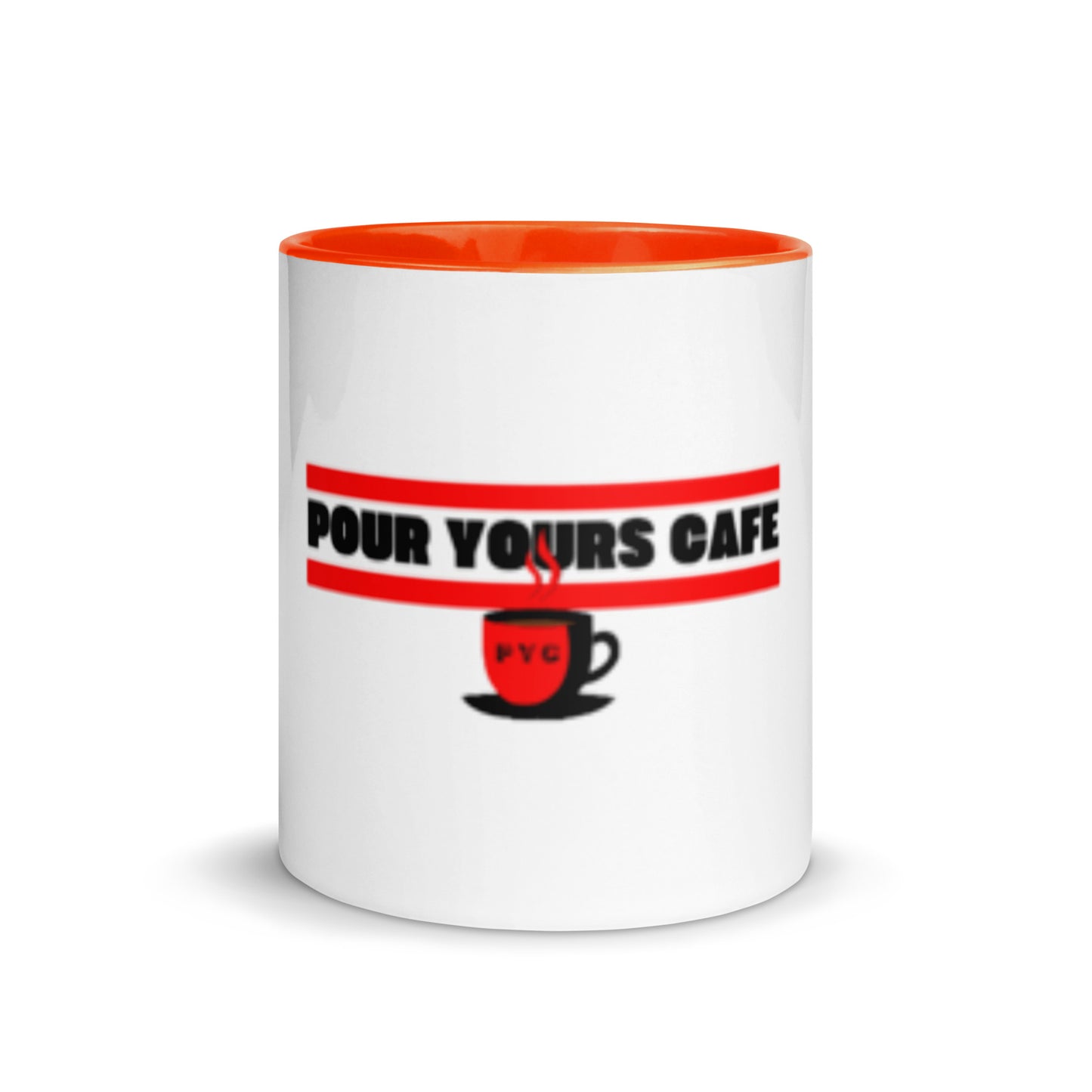 Pour Yours cafe Mug with Color Inside