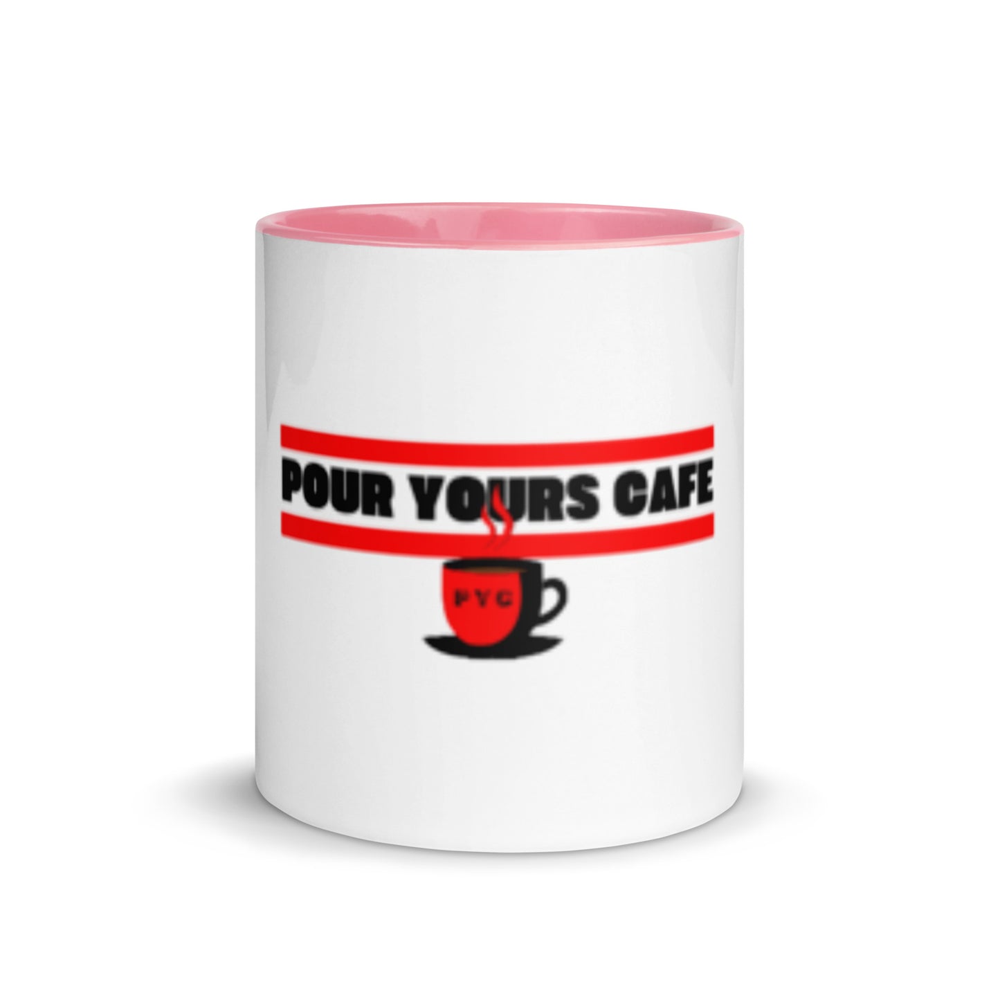 Pour Yours cafe Mug with Color Inside