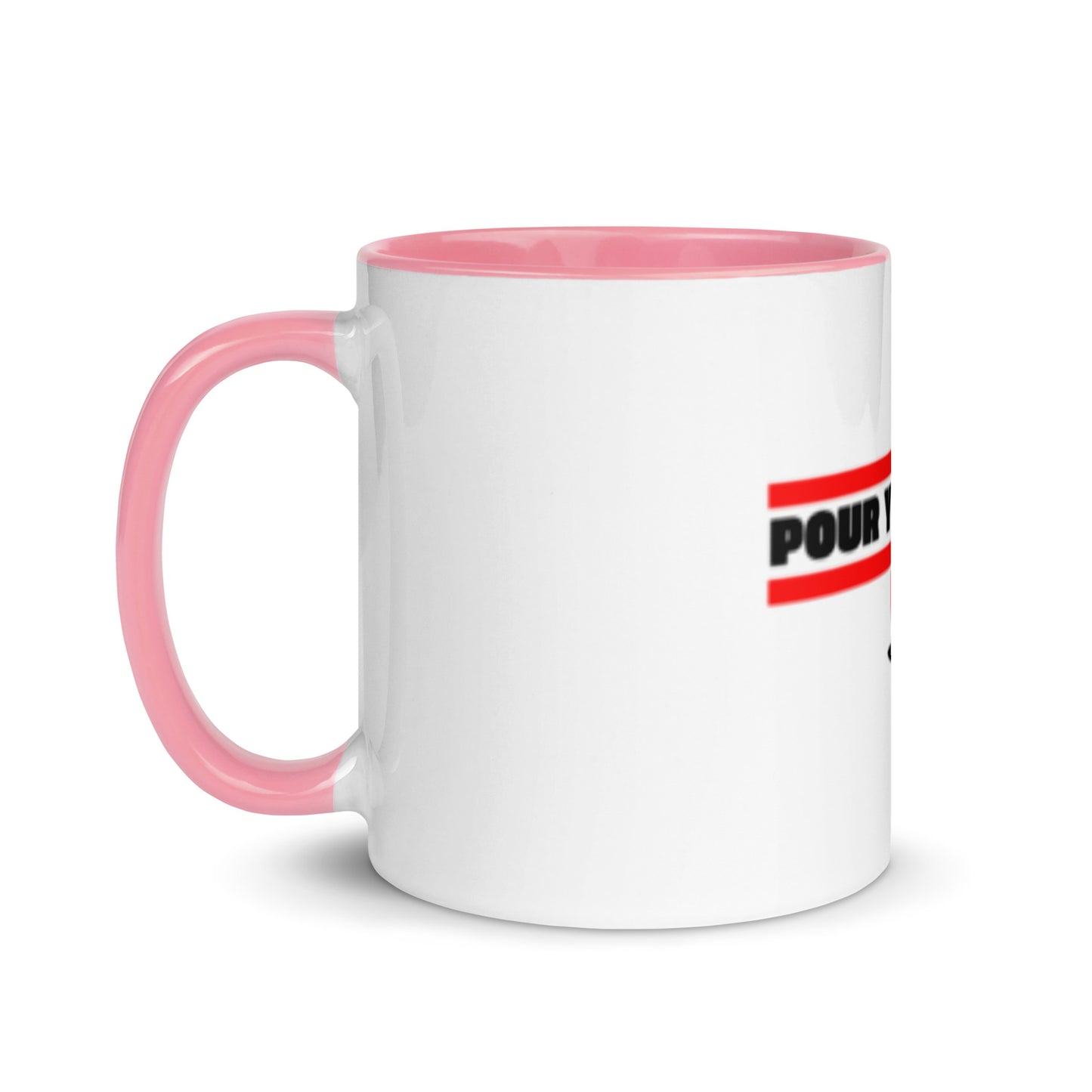 Pour Yours cafe Mug with Color Inside