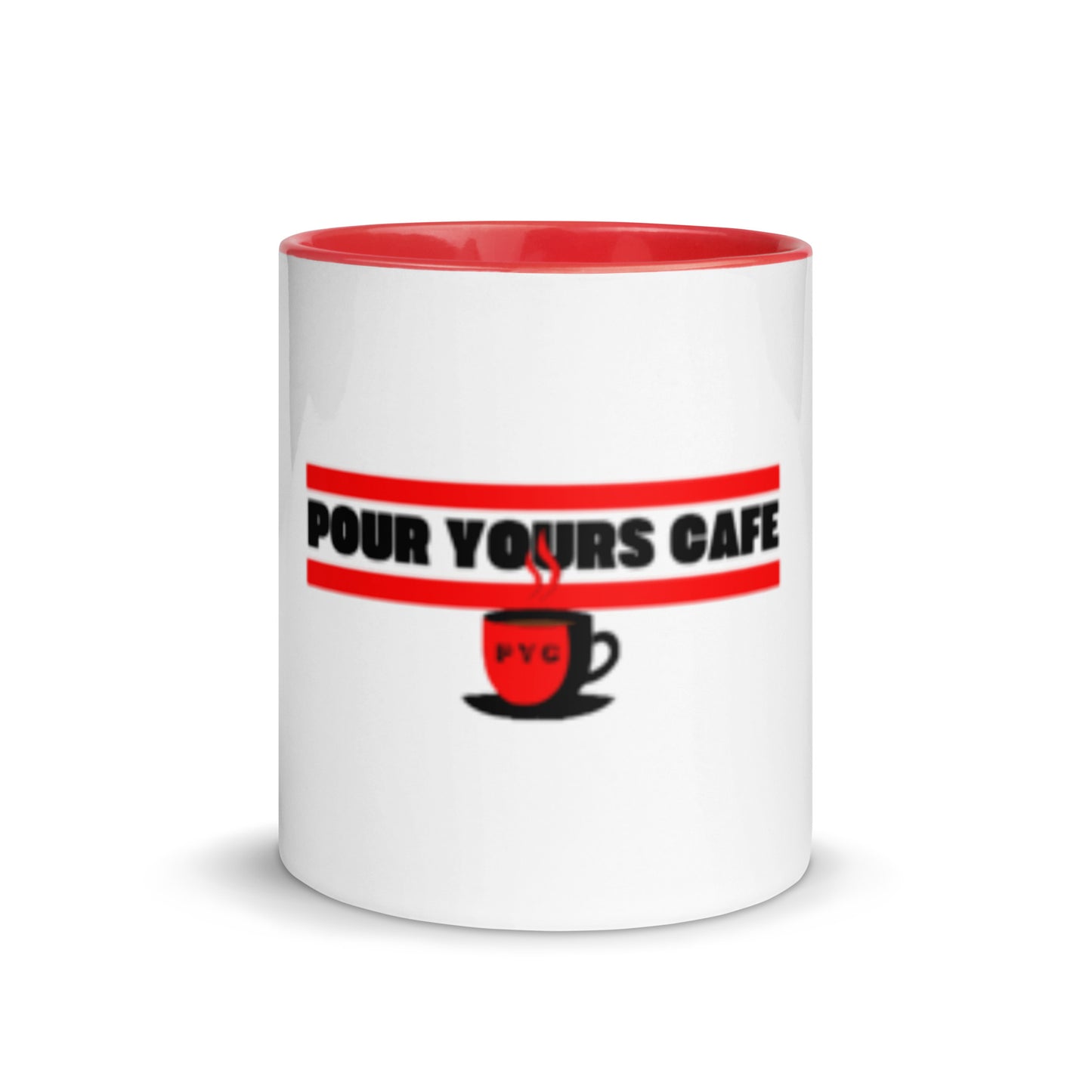 Pour Yours cafe Mug with Color Inside