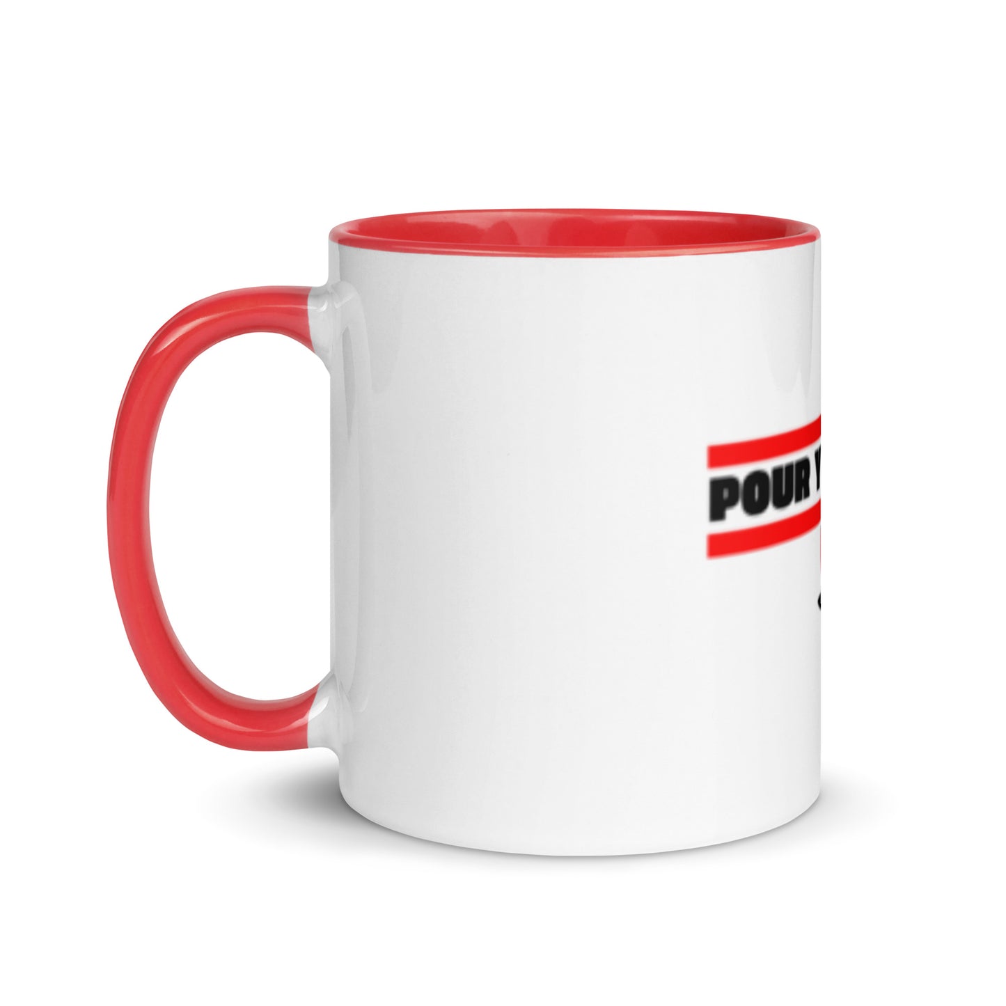 Pour Yours cafe Mug with Color Inside