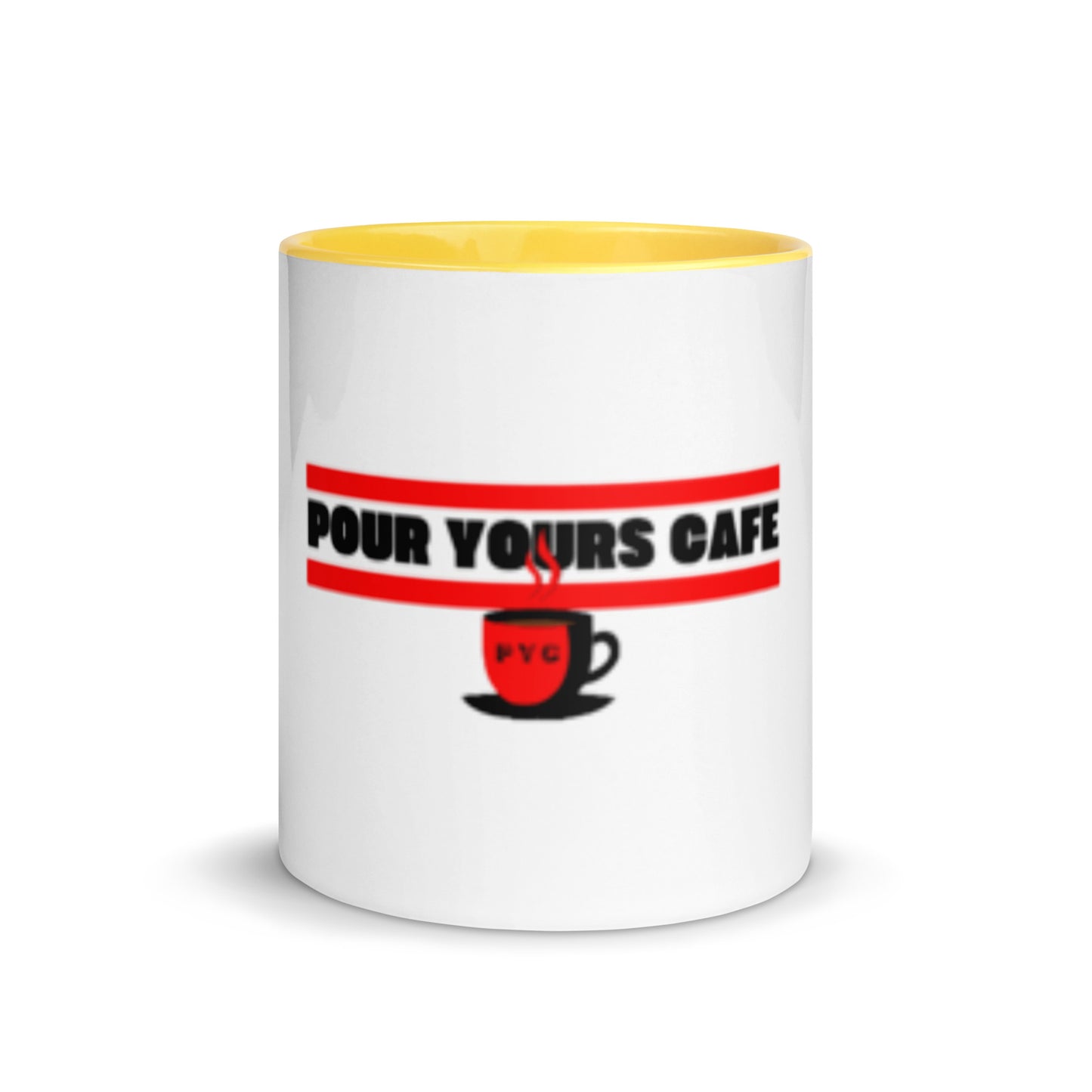 Pour Yours cafe Mug with Color Inside