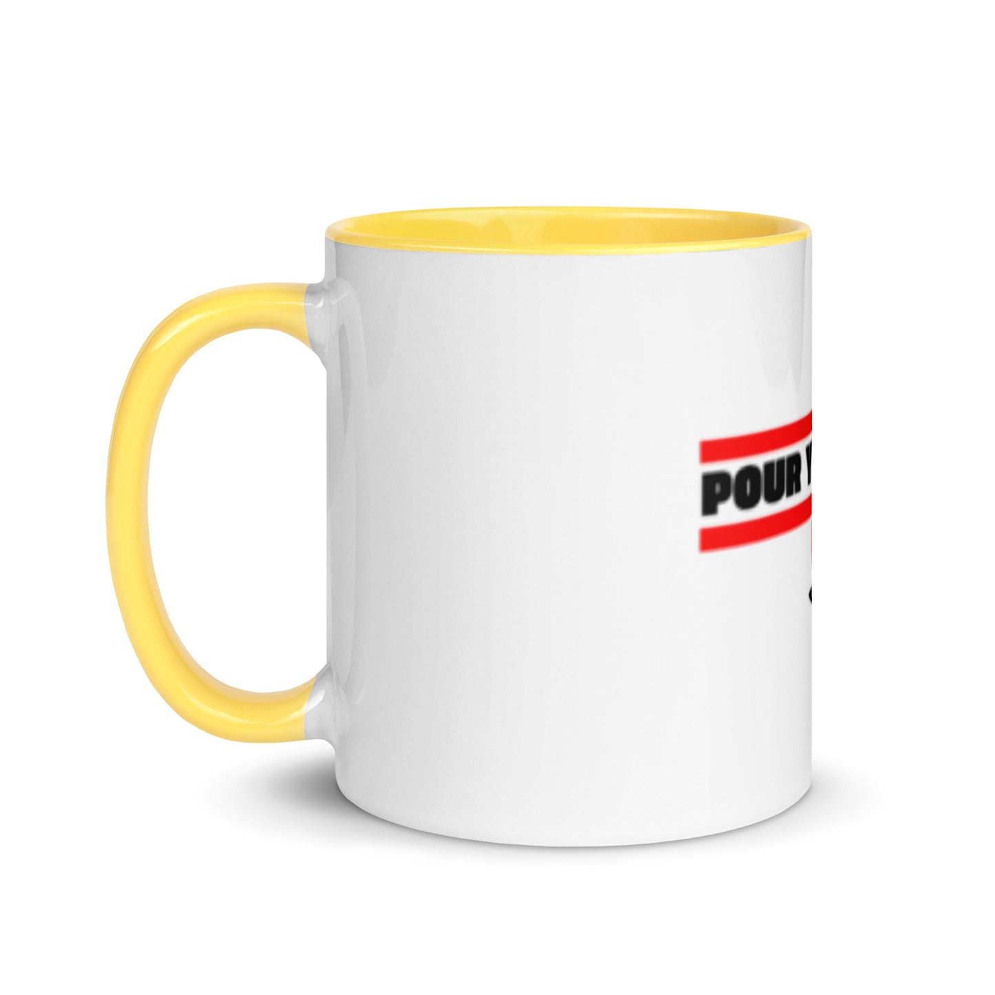 Pour Yours cafe Mug with Color Inside