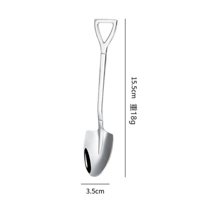 Stainless Steel Coffee Tea Spoon Creative Retro Shovel Scoop