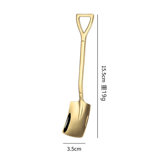 Stainless Steel Coffee Tea Spoon Creative Retro Shovel Scoop