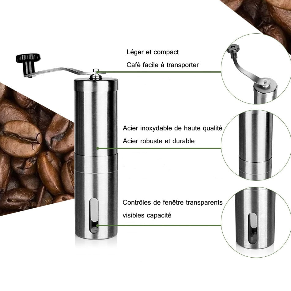 Manual Coffee Grinder Mini Stainless Steel