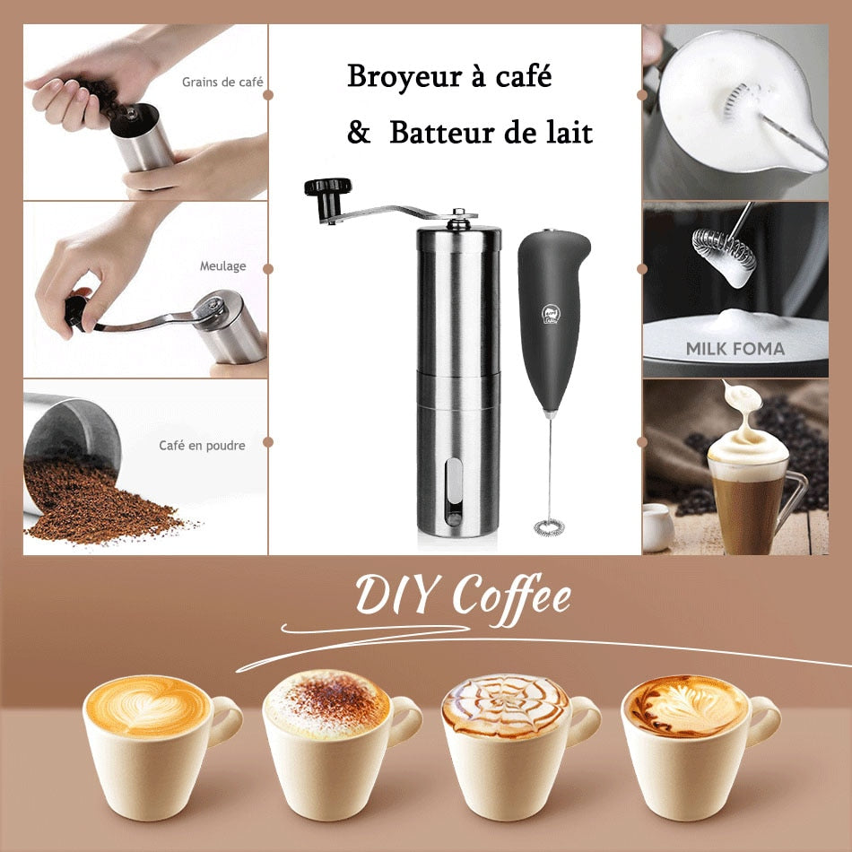 Manual Coffee Grinder Mini Stainless Steel